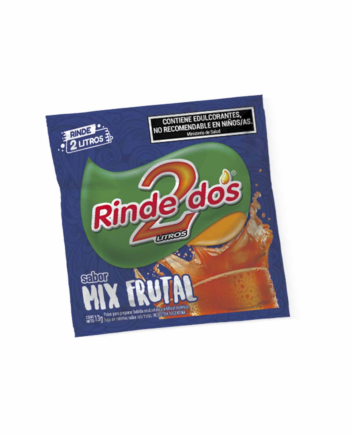 Jugo Rinde Dos Mix Frutal Sobre 13 Gr